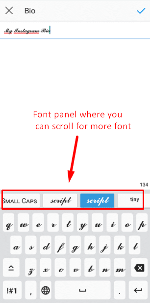 Change Font In Instagram Bio