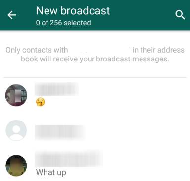 Select - How To Broadcast On WhatsApp 