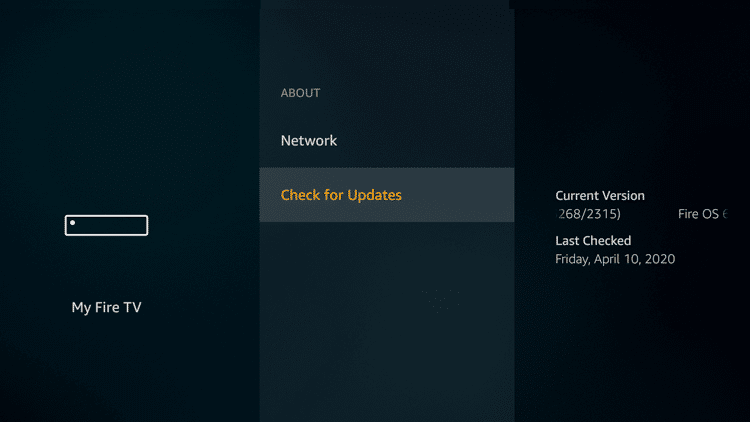 Select Check for Updates