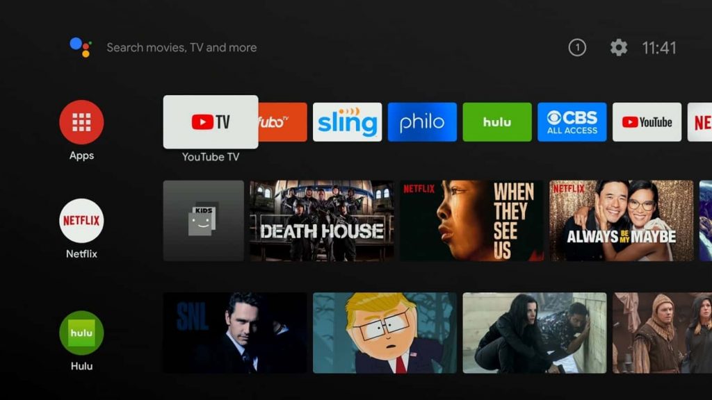 Select Hulu to Install on Element Android Smart TV