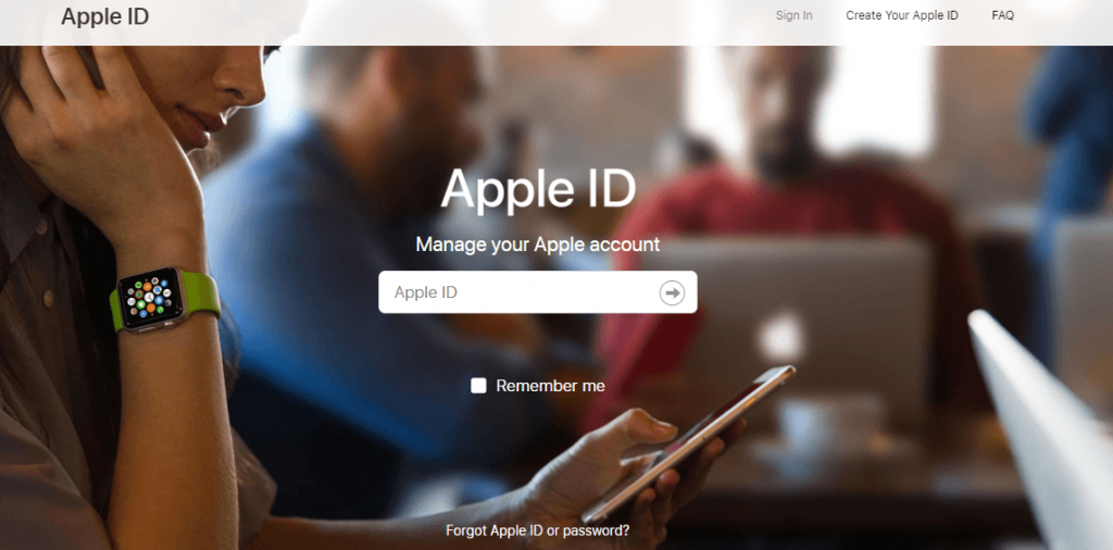 Sign into Apple ID