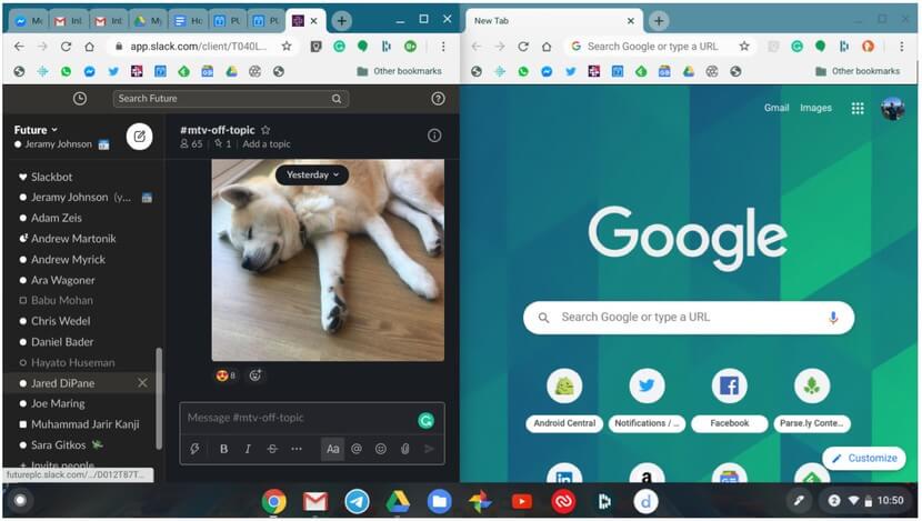 Split Screen on Chromebook