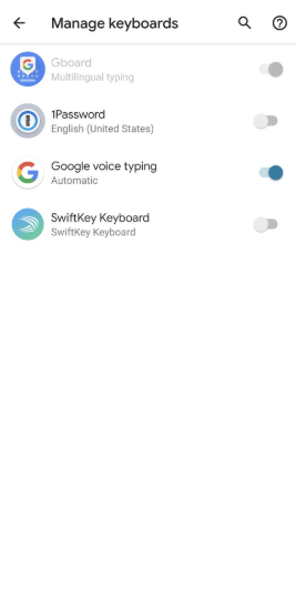 Tap on the Slider of a Keyboard