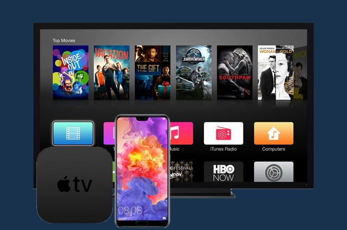control apple tv with android