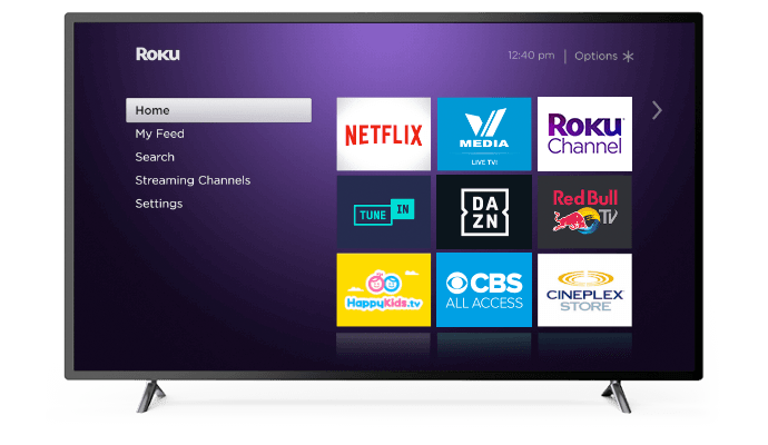 Home screen - reset roku remote