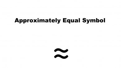 Approximately Equal Symbol