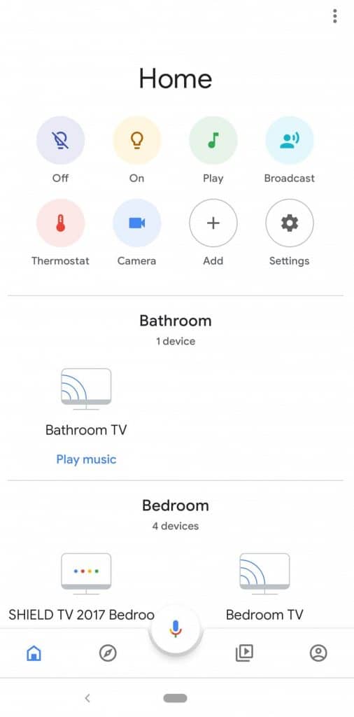 Choose Chromecast device