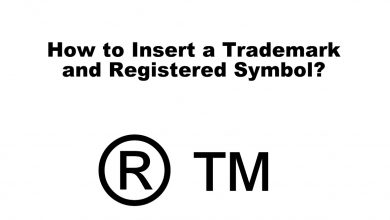 How to Insert a Trademark and Registered Symbol