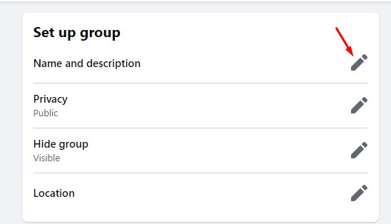 Name and Description for your Group