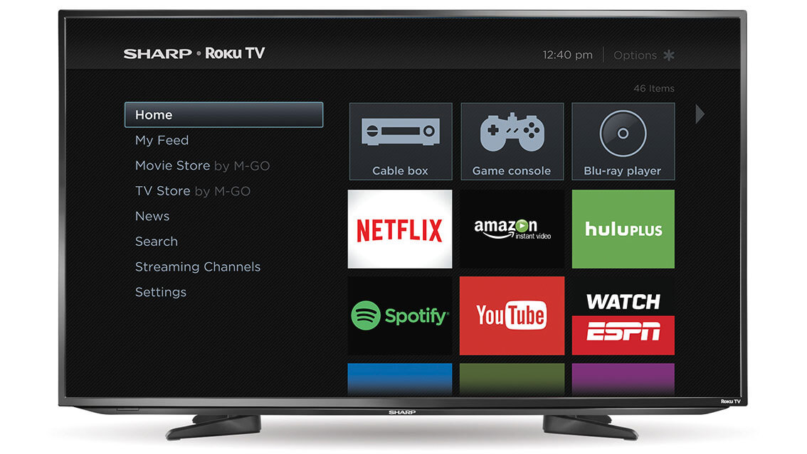 add apps to sharp smart tv lc-55p6000u