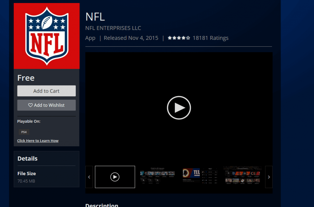 NFL on PS4