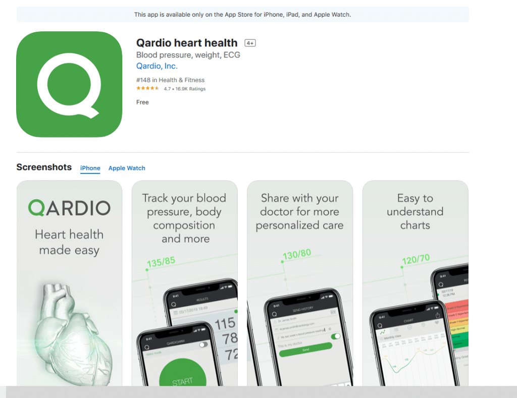 Download Qardio Heart Health app