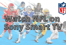 NFL on Sony smart TV