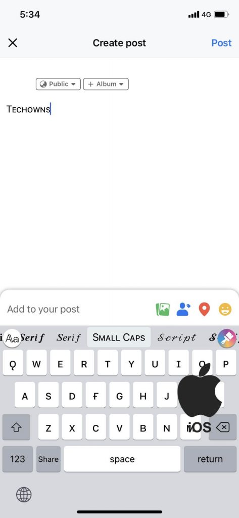 Change Font on Facebook