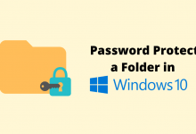 Password Protect A Folder in Windows 10