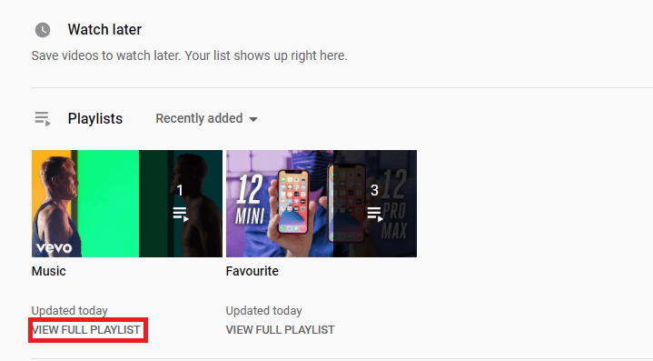 view full playlist