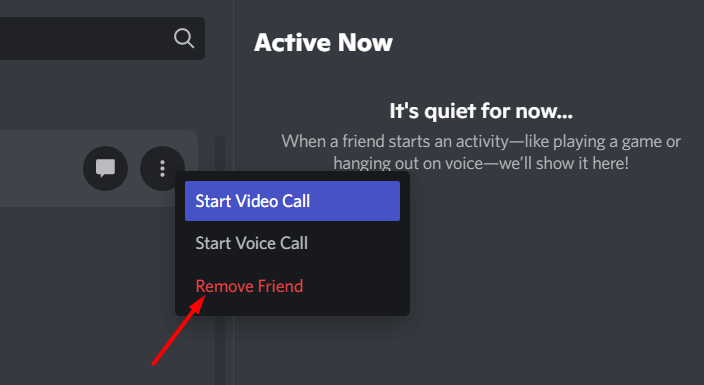 Click on Remove Friend