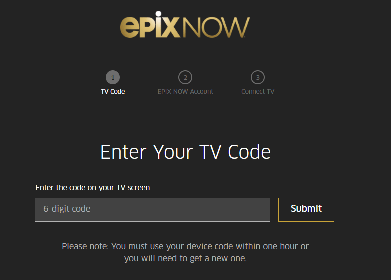 Activate Epix on Apple TV