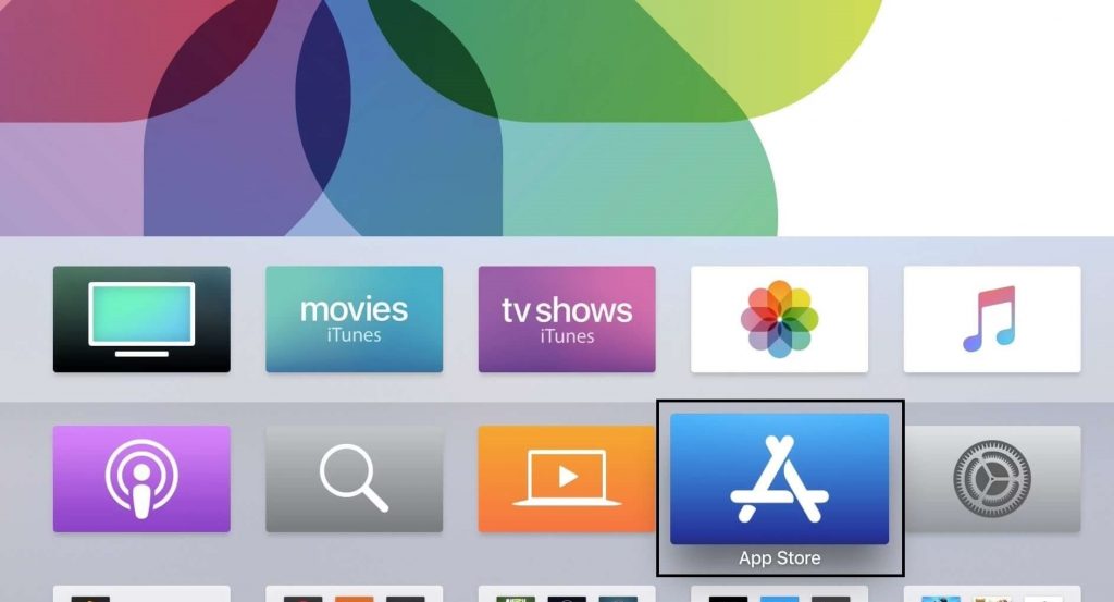 App store on Apple TV