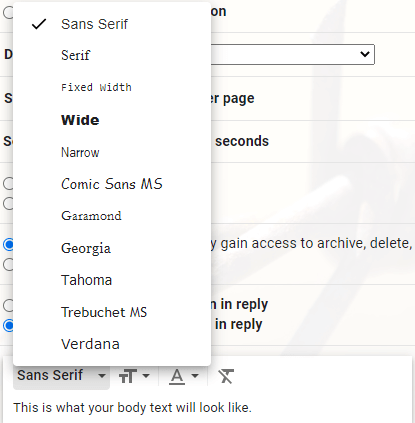 Change Font Style