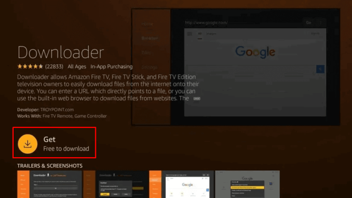 Get Downloader on Firestick