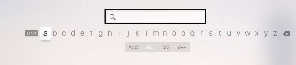 Search on Apple TV