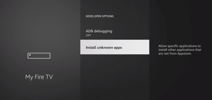 Install Unknown Apps on Firestick