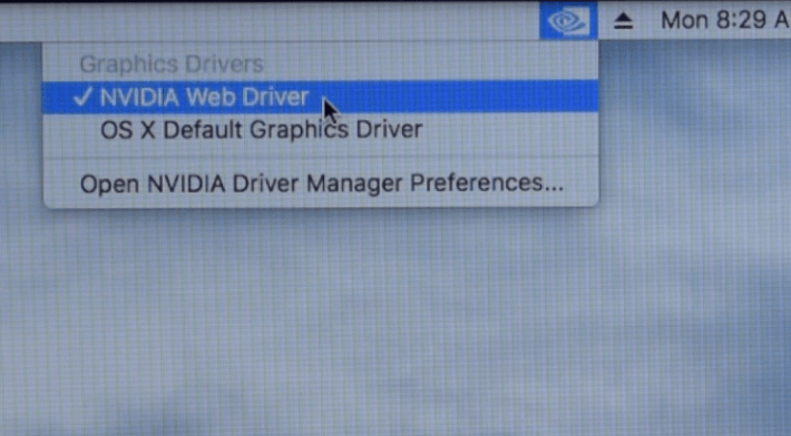 mac os 10.14 nvidia web driver