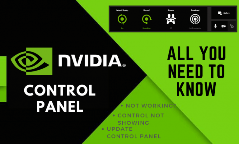 nvidia control panel won't open windows 7