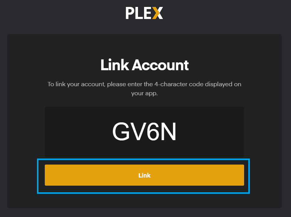 Link Plex with Google TV
