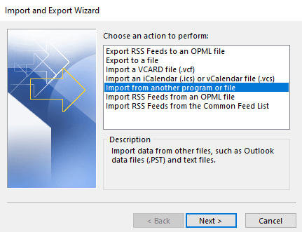Export Contacts to a file