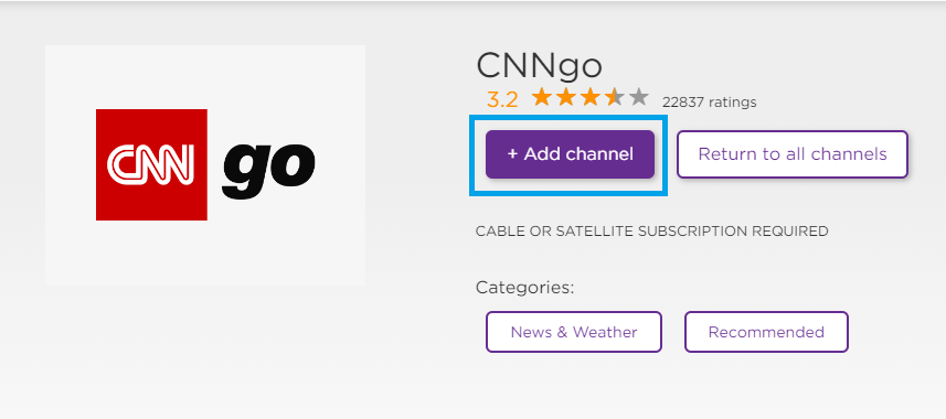 Add CNNgo Channel