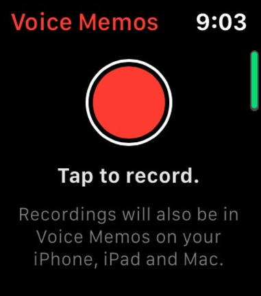 how to use voice memo on Apple watch