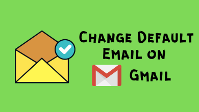 change default email on Gmail