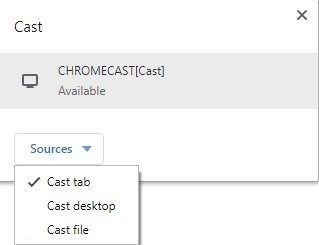 Cast Tab - Google Chrome