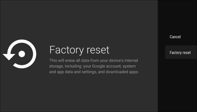 factory reset my chromecast