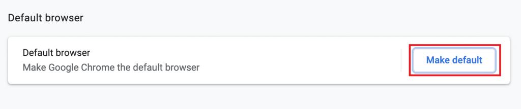 Set Google Chrome As default browser on Mac 