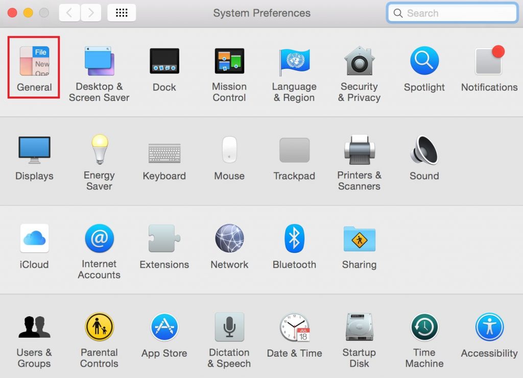 System Preferences 