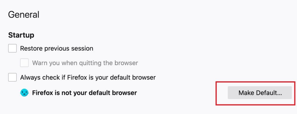 Set Firefox As default browser
