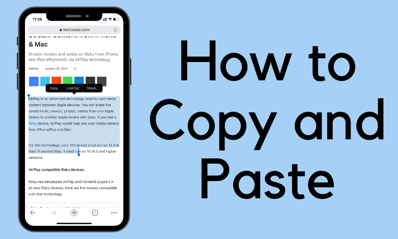 How to Copy and Paste on iPhone
