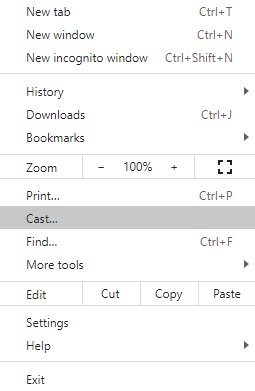 sélectionnez l'option Diffuser