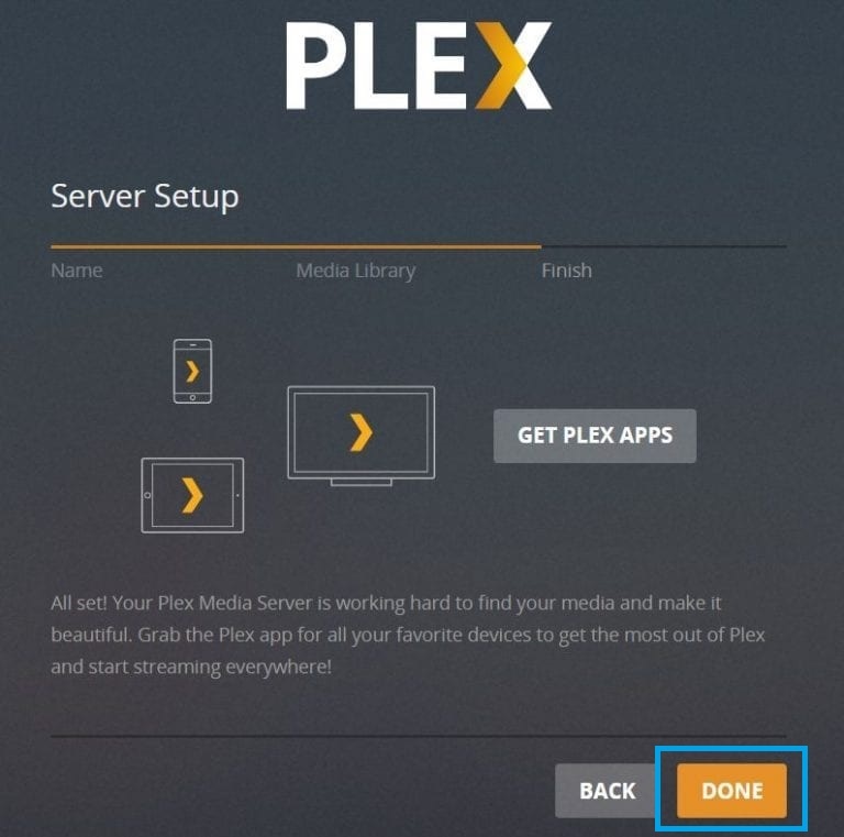  Set up Plex Server
