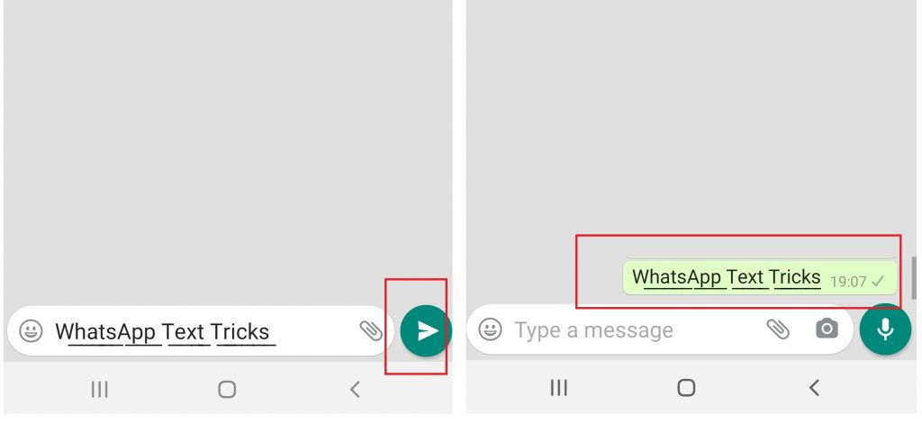 WhatsApp Text Tricks - Underlined Text