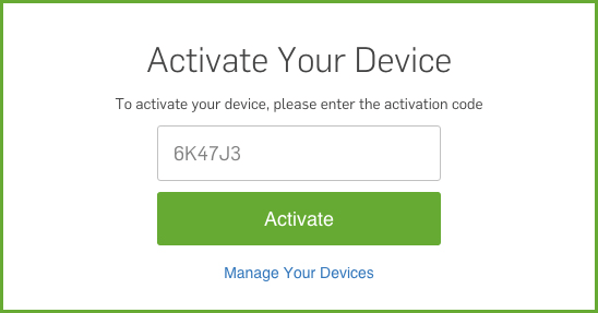 Enter the Activation code and click Activate