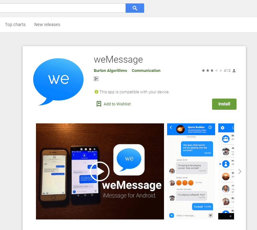 weMessage App
