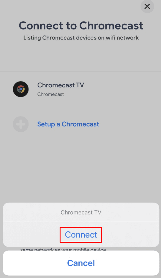 Mirror iPhone on Chromecast