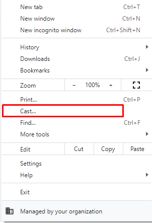 Cast Chrome Browser