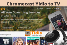 Chromecast Yidio to TV