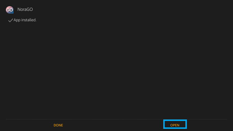 Install Nora Go on Firestick