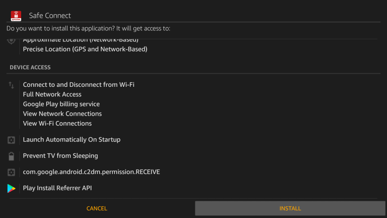 Install McAfee VPN on Firestick